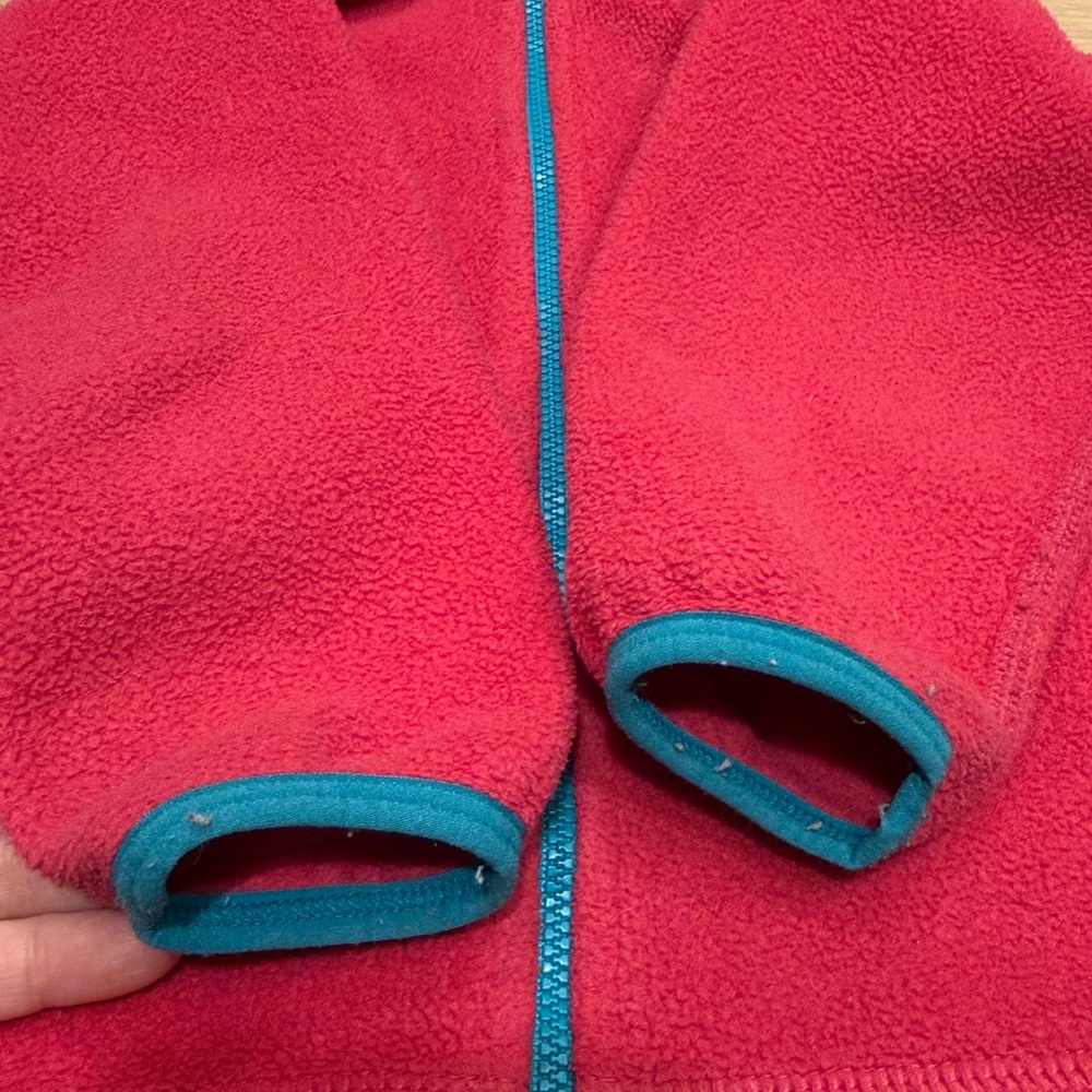 Patagonia Pink Fleece Hooded Jacket 2T - Picture 4 of 8